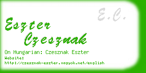 eszter czesznak business card